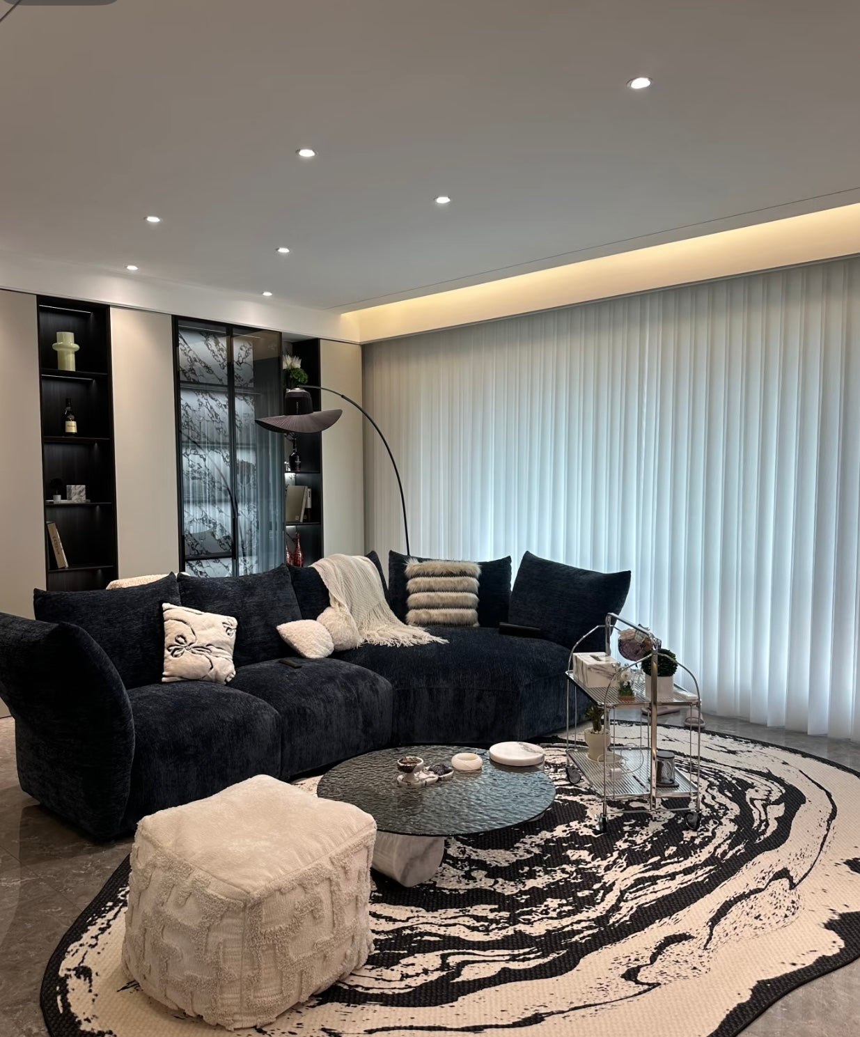 standard sofa-blossom couch Minimalist sofa Sectional for living room