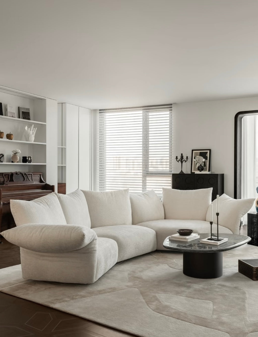 standard sofa-blossom couch Minimalist sofa Sectional for living room